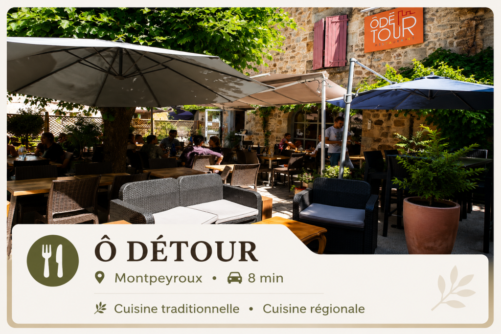 Ô Détour restaurant Vic le Comte